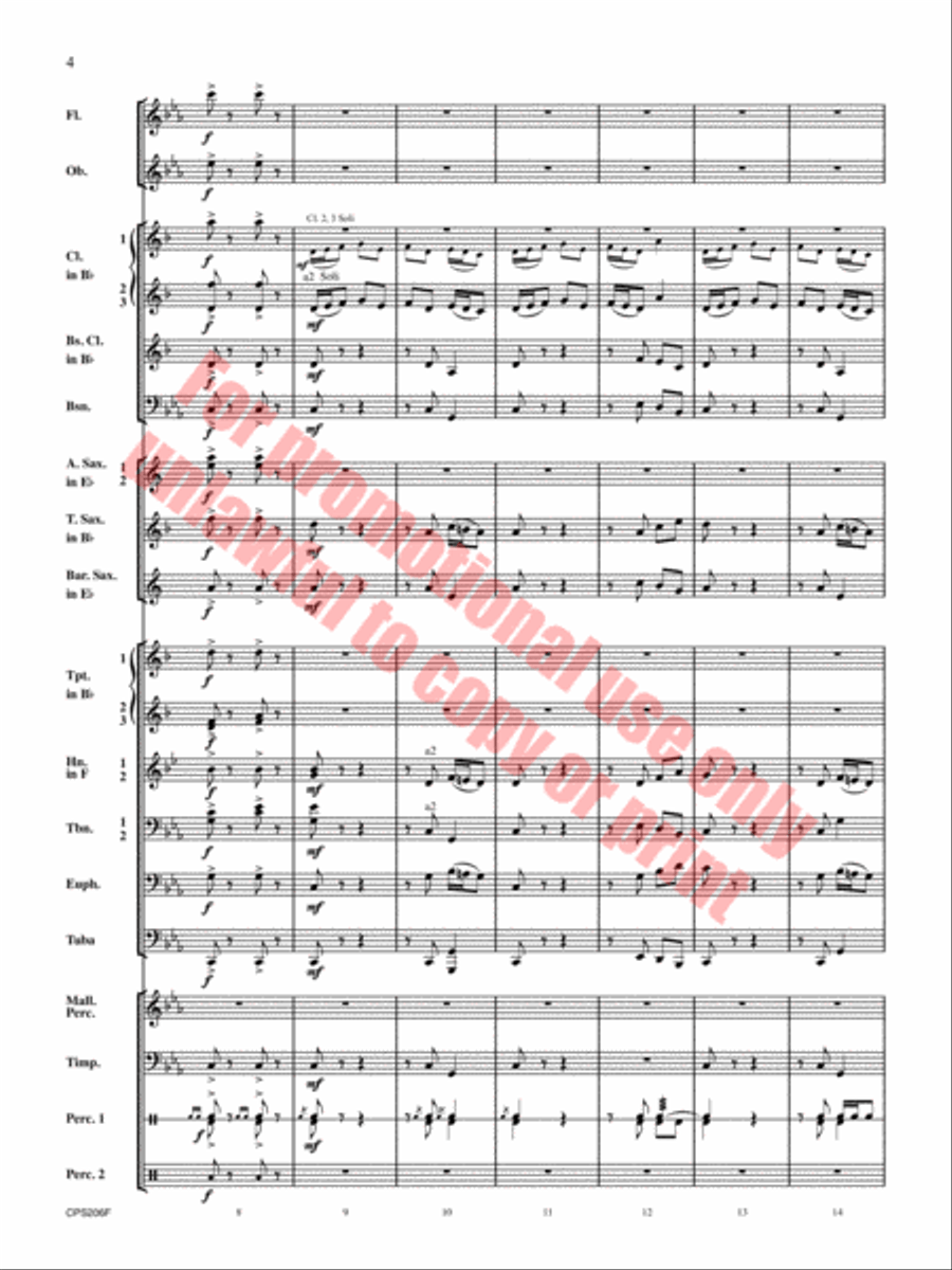 Dorian Dialogue Concert Band scores gallery preview page 5