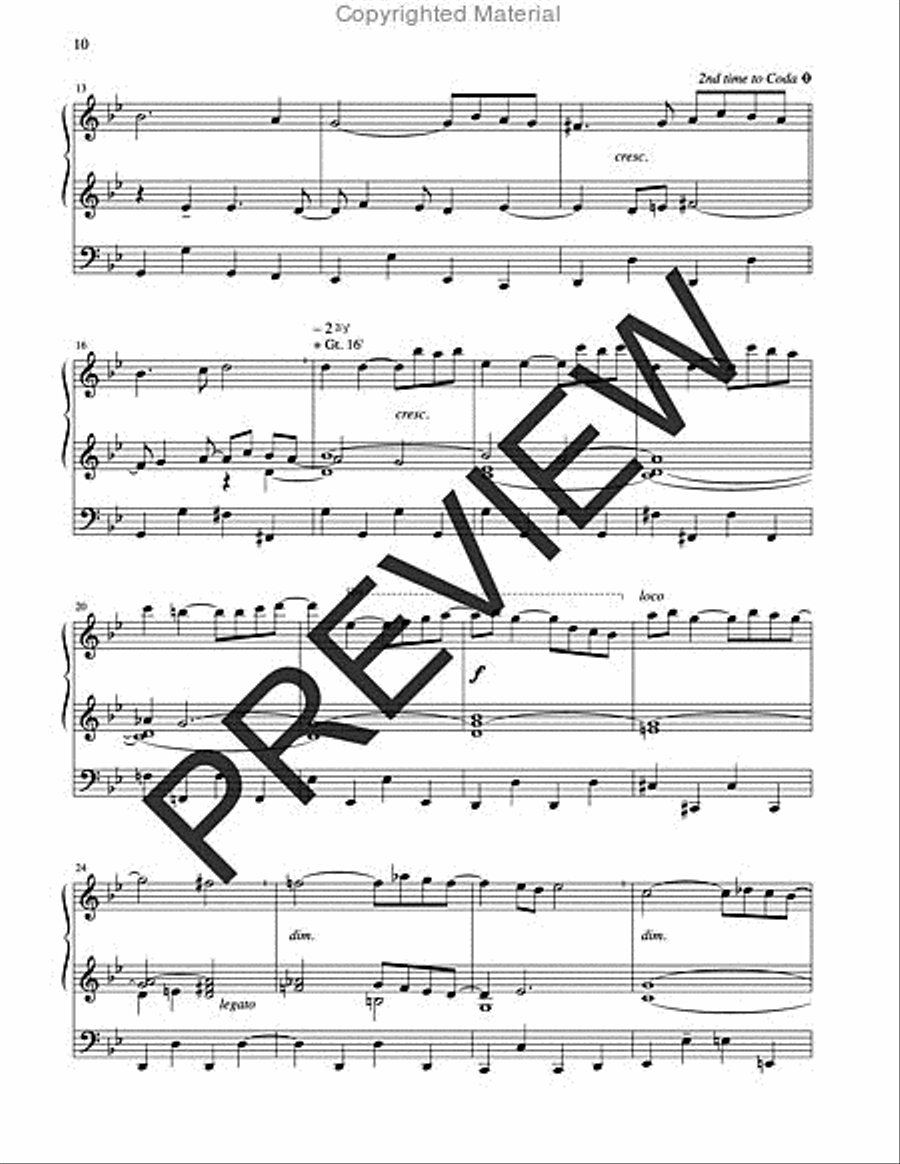 Three Psalm Preludes Organ scores gallery preview page 10