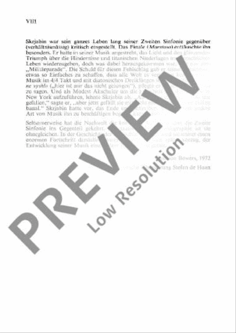 Symphony No. 2 C minor Orchestra scores gallery preview page 9