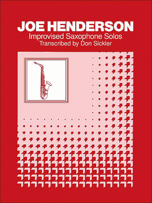 Book cover for Improvised Saxophone Solos