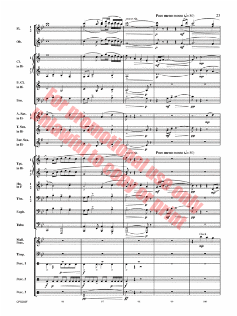 Red Hills Saga Concert Band scores gallery preview page 24