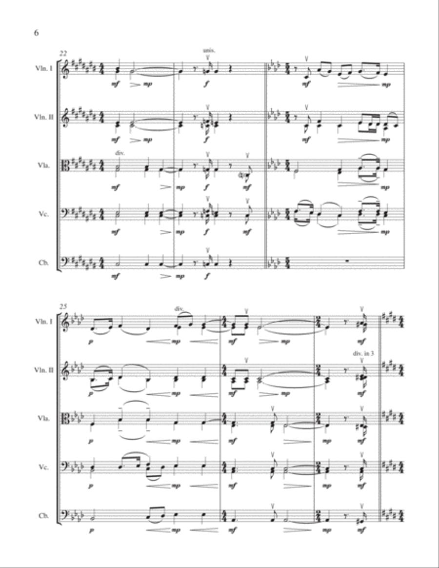 I Lift Up My Eyes to the Mountains String Orchestra scores gallery preview page 4