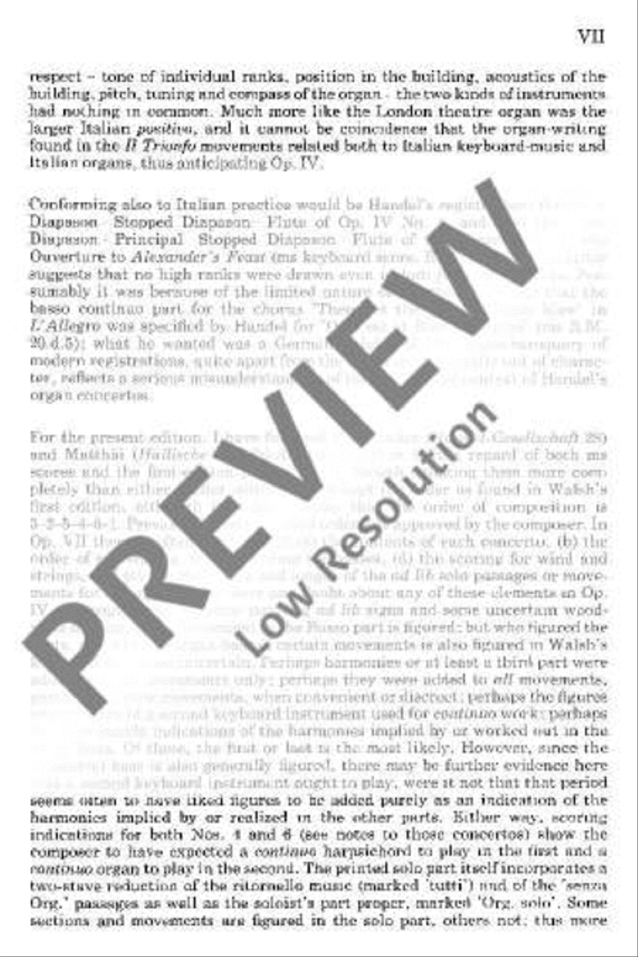 Organ concerto No. 6 B major Flute scores gallery preview page 8