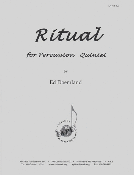 Ritual For Percussion Ensemble (5) -set