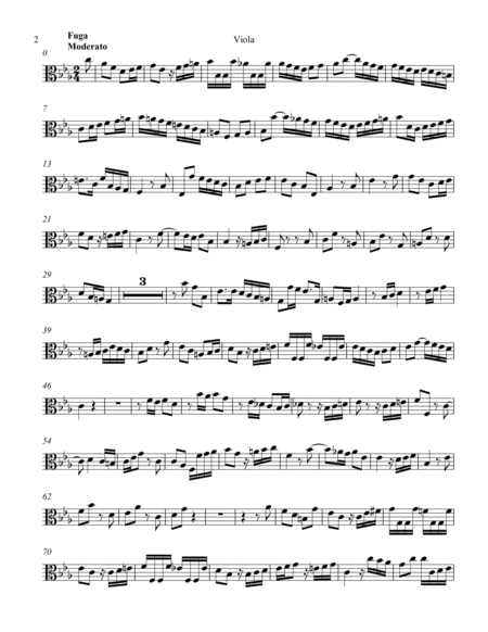 Sonata #6, Op. 2 for String Quartet image number null