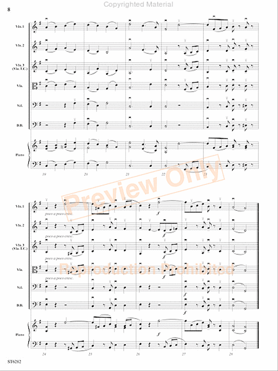 Suite from the Magic Flute String Orchestra scores gallery preview page 9