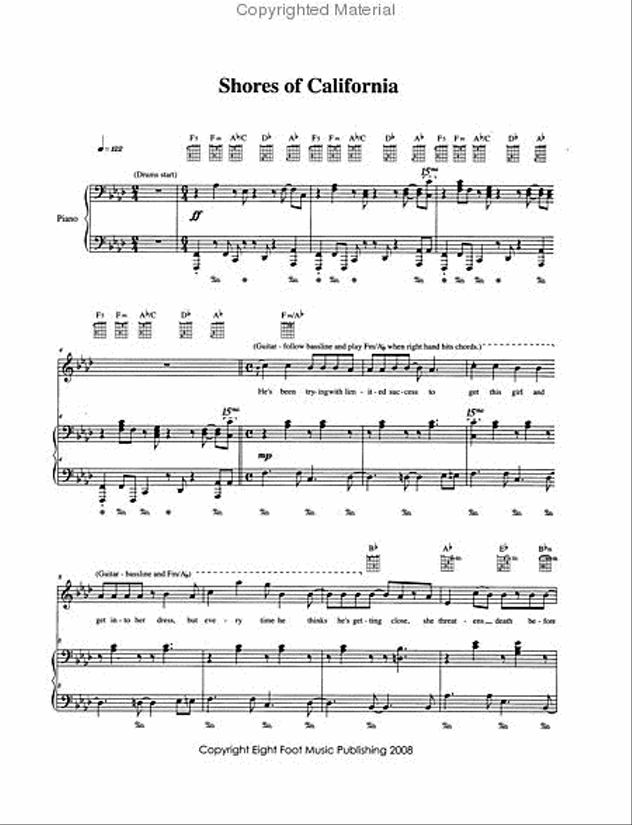 The Dresden Dolls - The Virginia Companion Piano, Vocal, Guitar scores gallery preview page 3