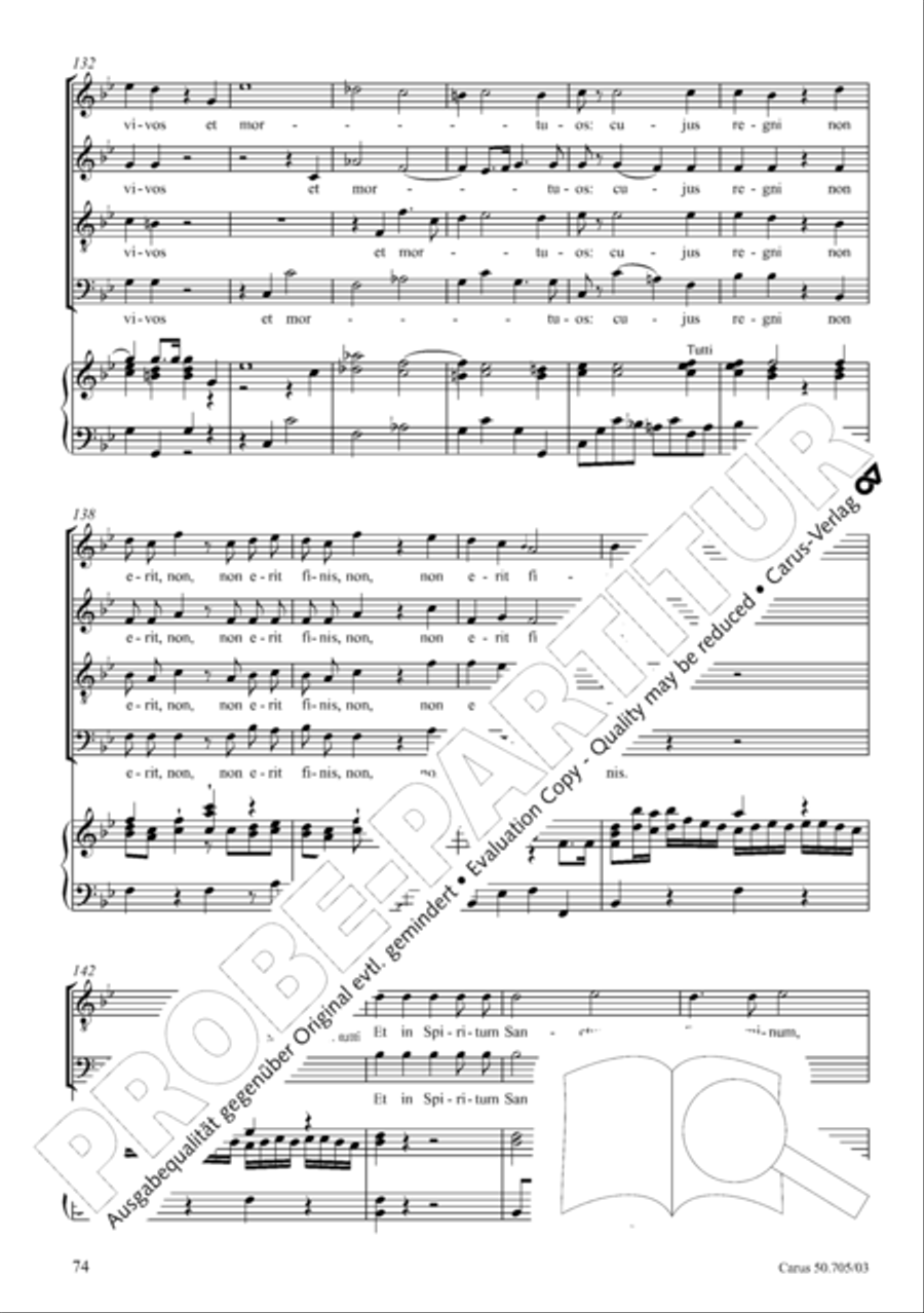 Missa in g. Hasse-Werkausgabe IV/3 4-Part scores gallery preview page 83