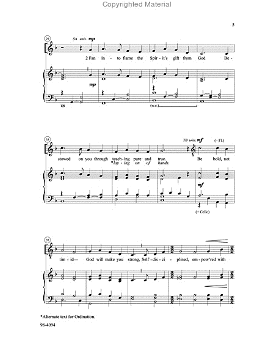 Continue in the Things That You Have Learned 4-Part scores gallery preview page 4