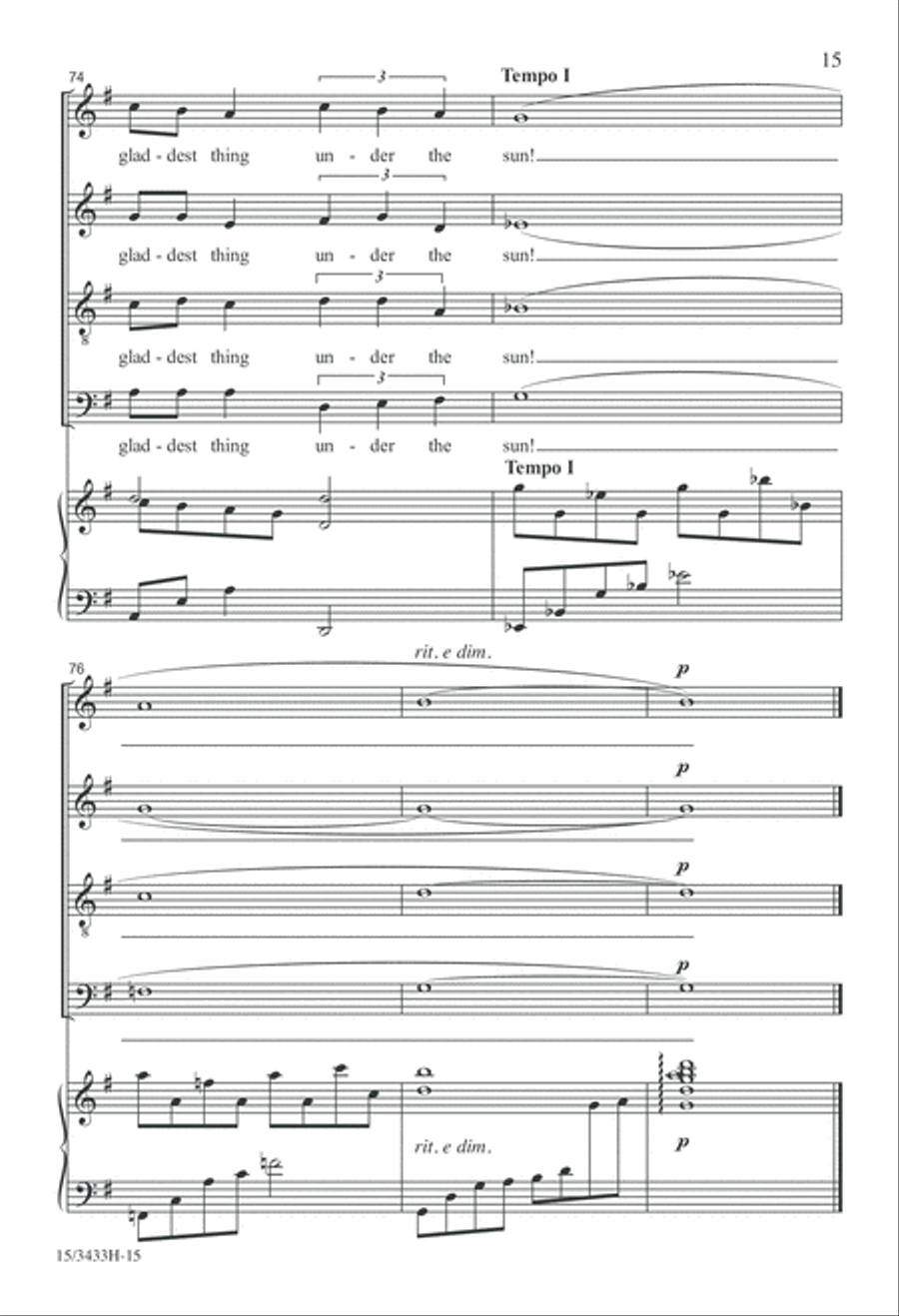 Afternoon on a Hill Afternoon on a Hill 4-Part scores gallery preview page 15