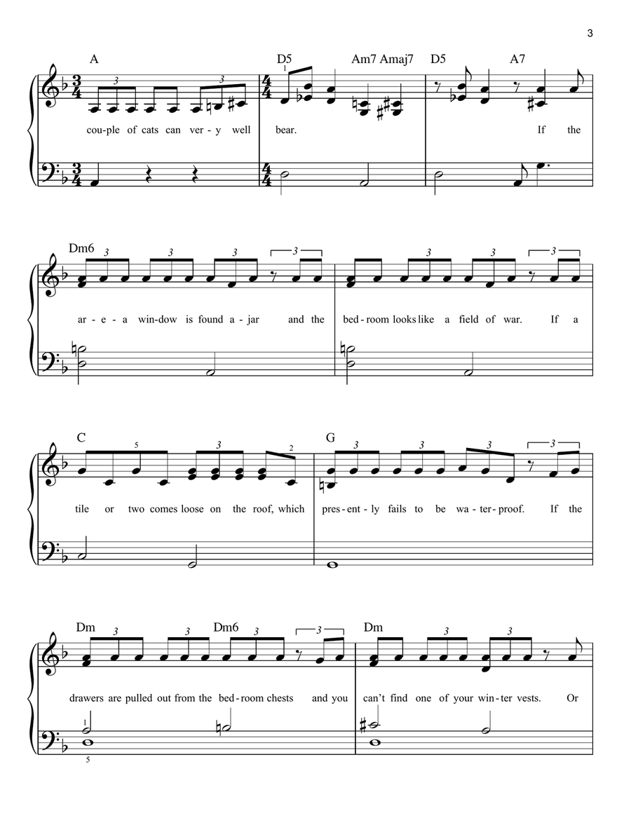 Mungojerrie And Rumpleteazer (from the Motion Picture Cats) Easy Piano scores gallery preview page 3