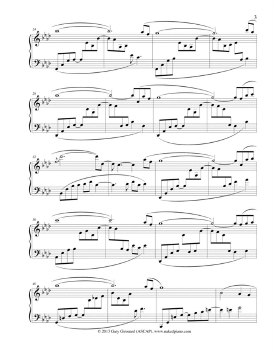 Aurora's Bed Piano Solo scores gallery preview page 3
