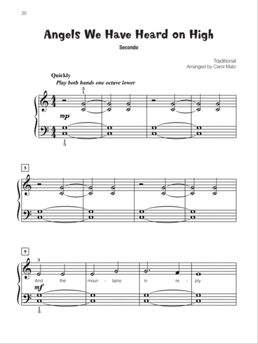 Famous & Fun Christmas Duets, Book 1 Small Ensemble scores gallery preview page 4