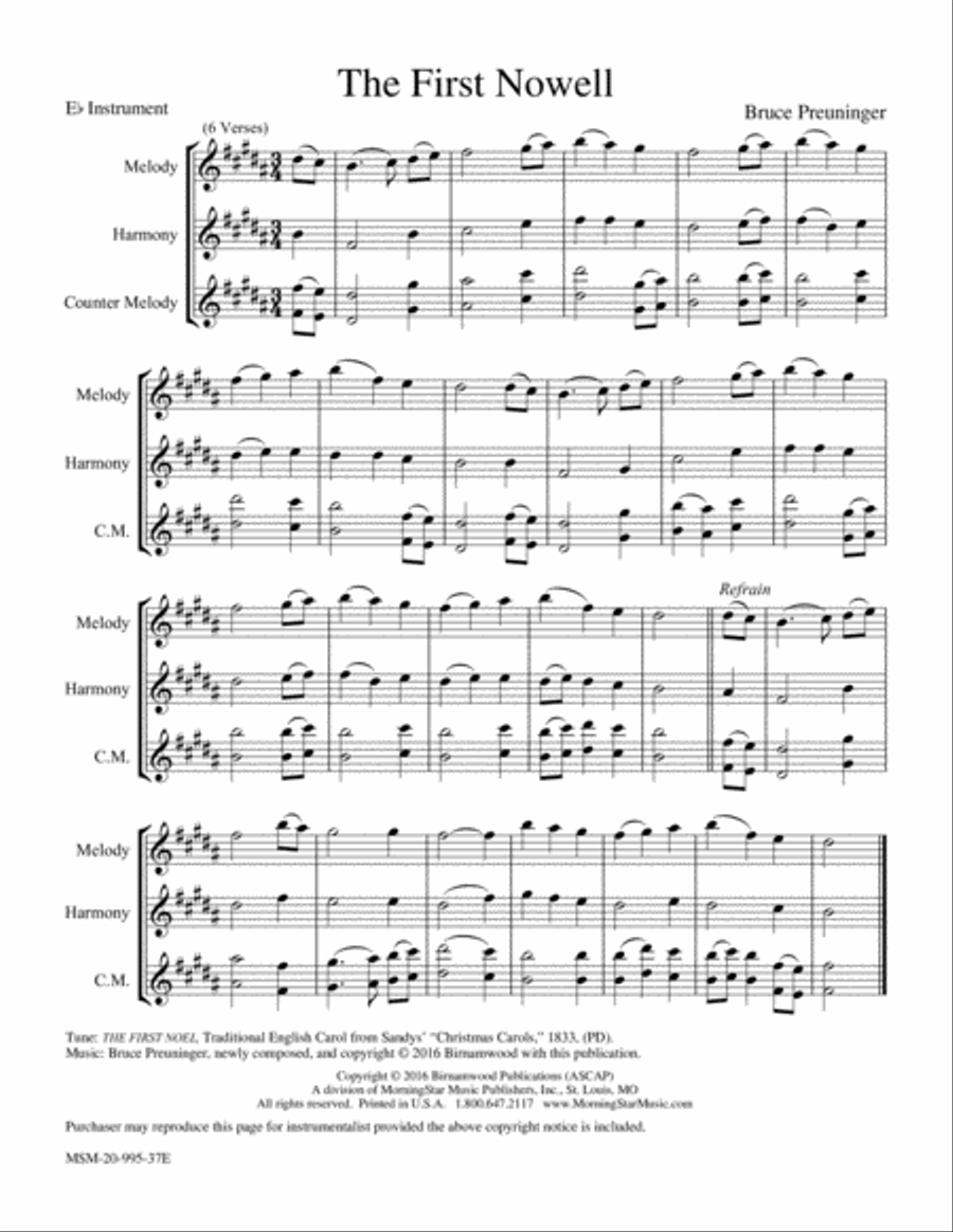 The First Nowell Piano and Keyboard scores gallery preview page 3