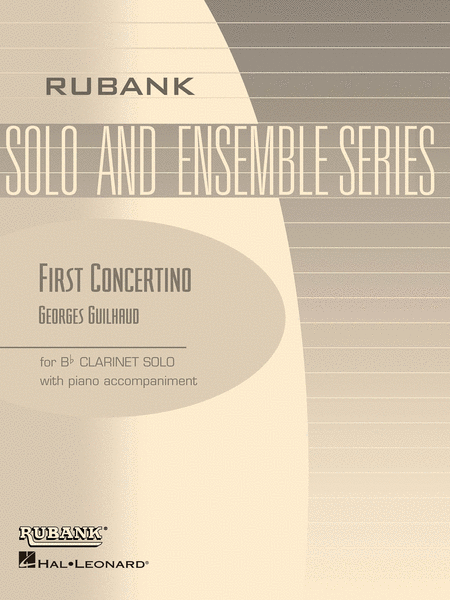 First Concertino  B Flat Clarinet With Piano Gr4 Recital Series