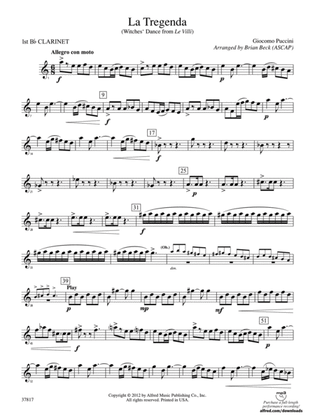 La Tregenda: 1st B-flat Clarinet
