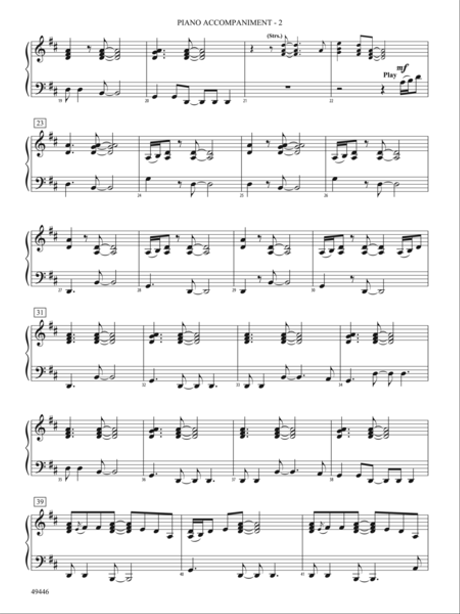 10,000 Hours: Piano Accompaniment Orchestra scores gallery preview page 2
