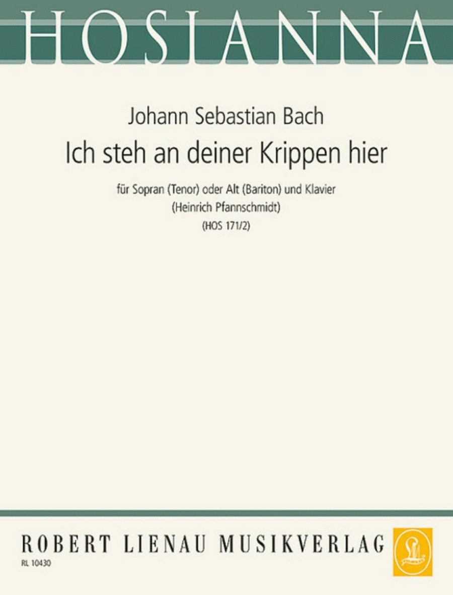 Ich steh an deiner Krippen hier