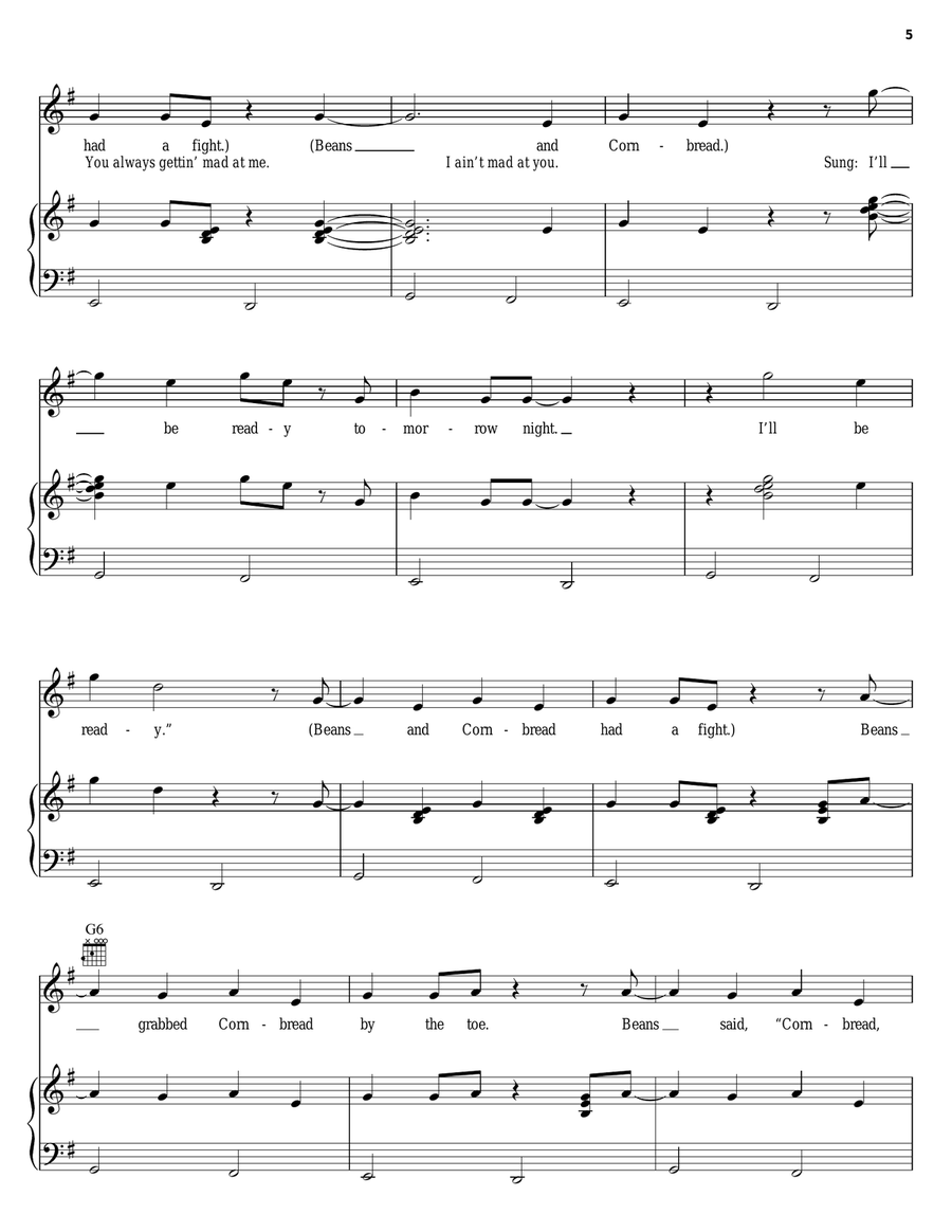 Beans And Cornbread Beans And Cornbread Guitar scores gallery preview page 5