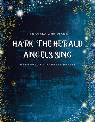 Book cover for Hark, the Herald Angels Sing (Solo Viola and Piano)
