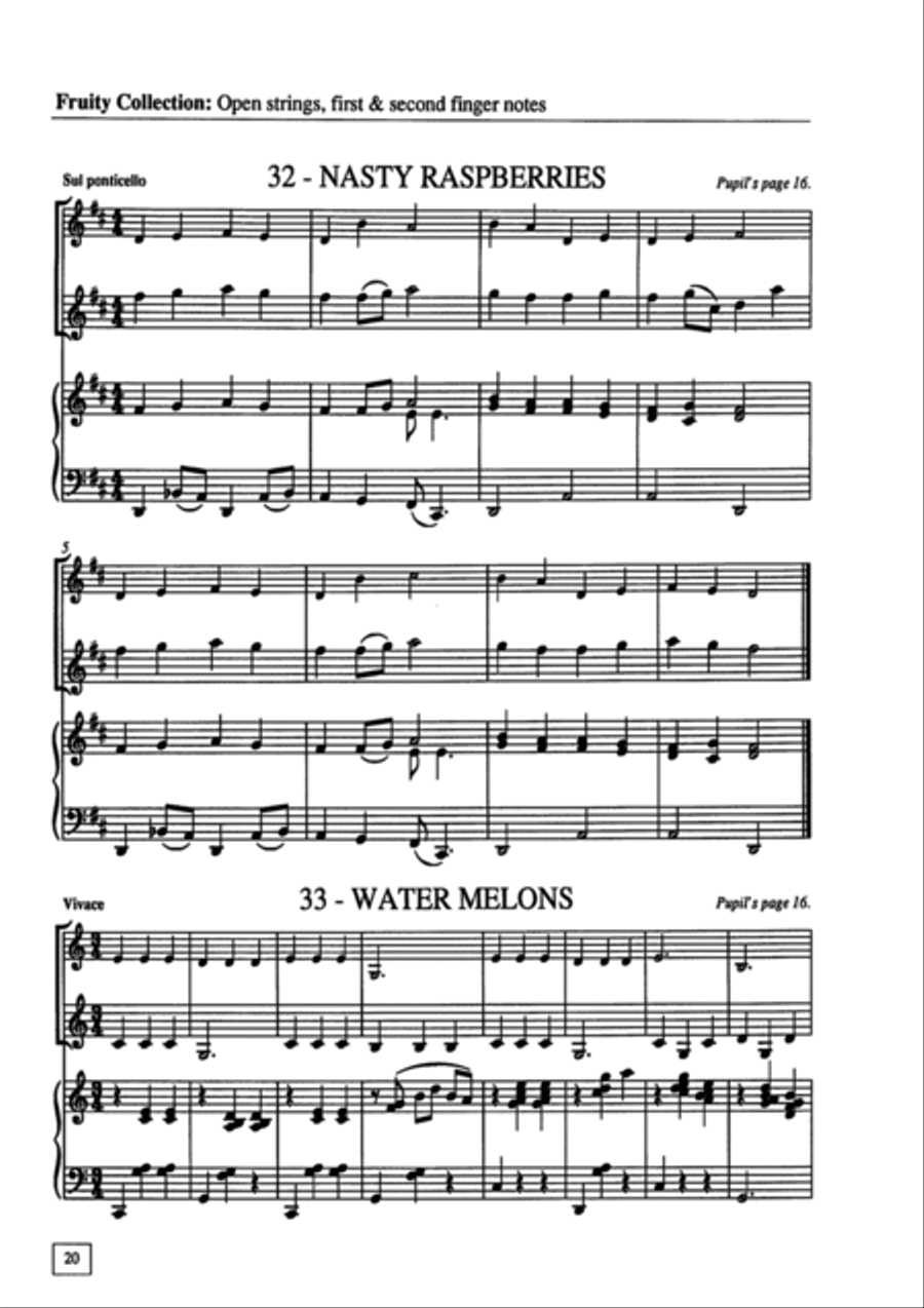 Fruity Collection : Collections for Violin Volume 3 - ACCOMPANIMENT Violin scores gallery preview page 6