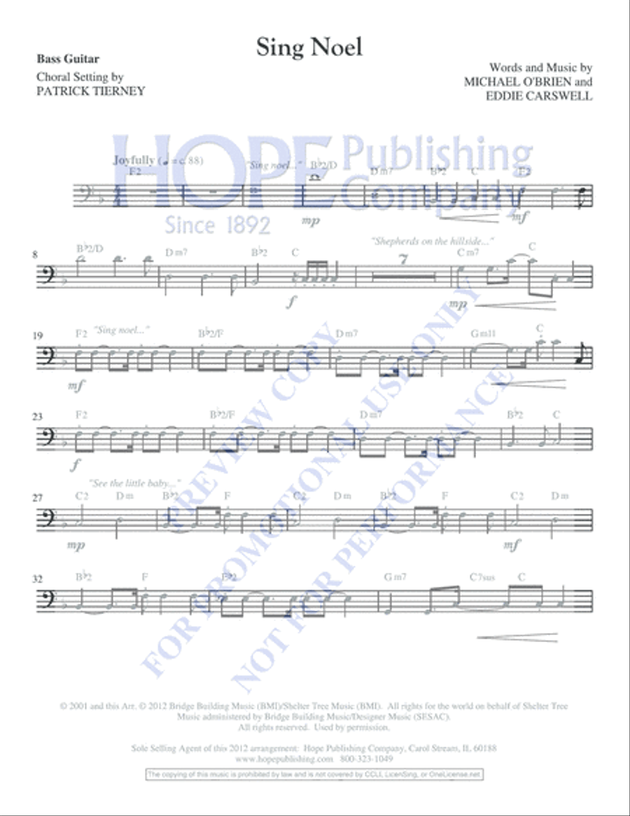 Sing Noel Unison Choir scores gallery preview page 4
