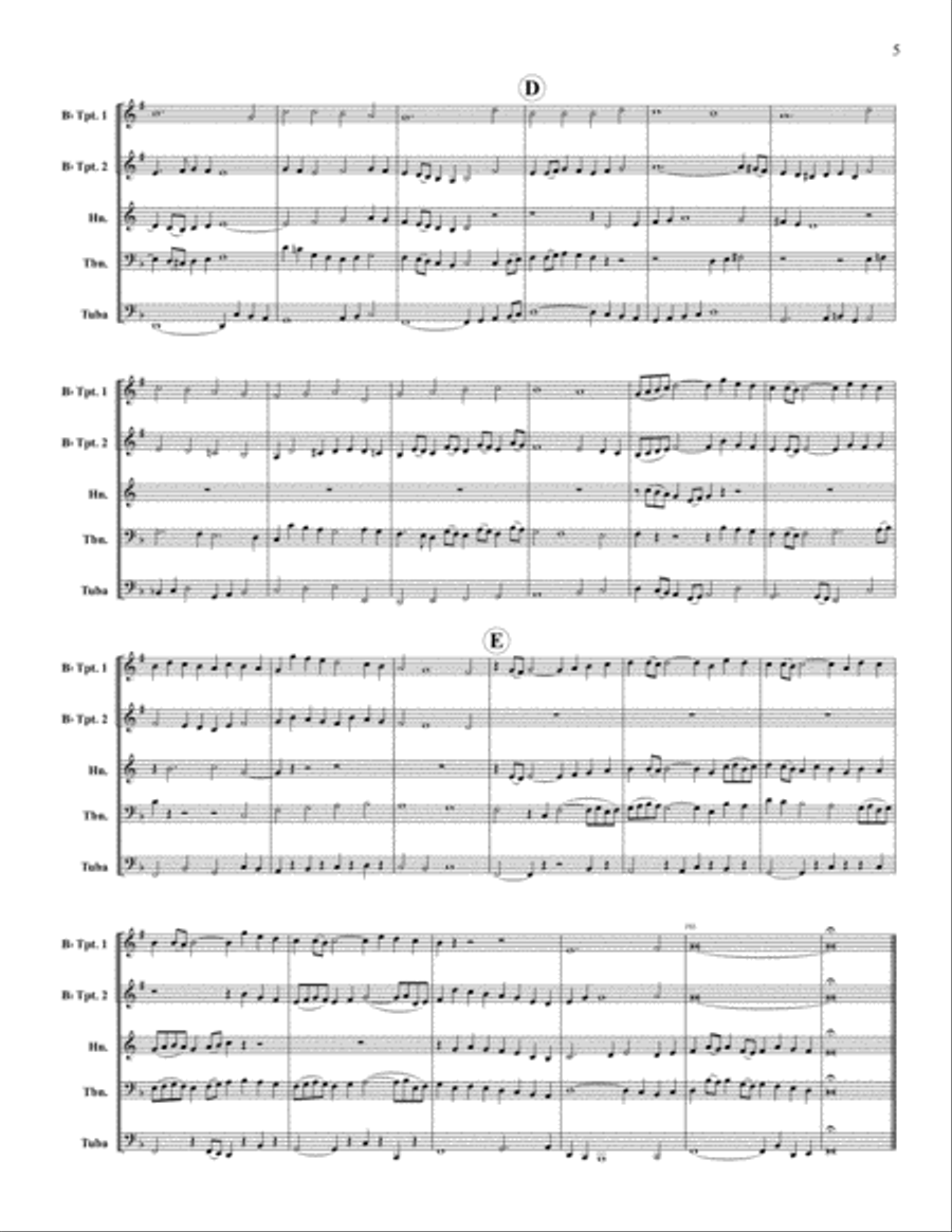 Three Welsh Preludes Three Welsh Preludes Brass Quintet scores gallery preview page 5