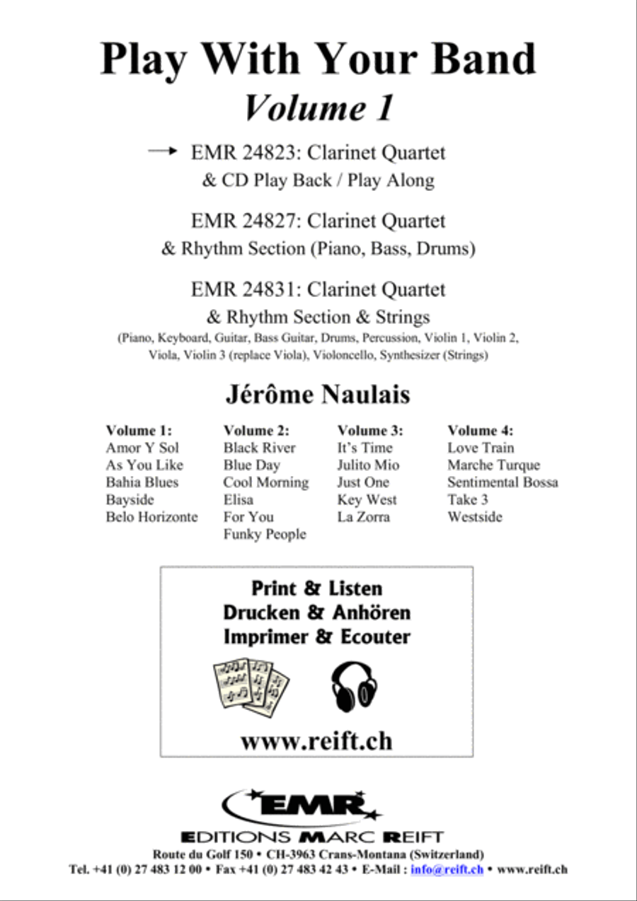 Play With Your Band Volume 1 Clarinet Quartet scores gallery preview page 2
