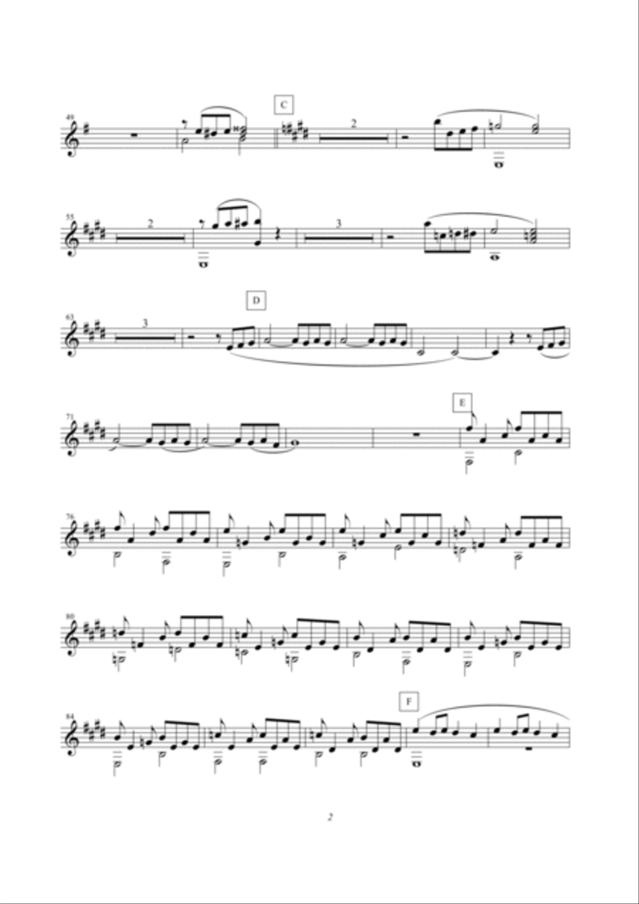 Tango pour quatre amis (parts) Classical Guitar scores gallery preview page 5
