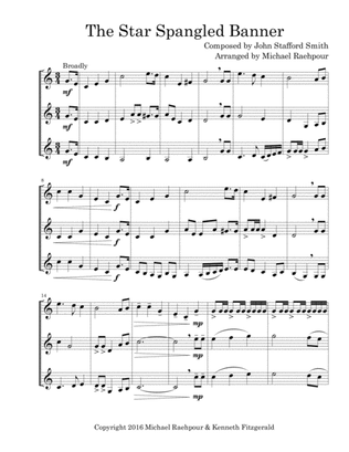 Star Spangled Banner - Trumpet Trio