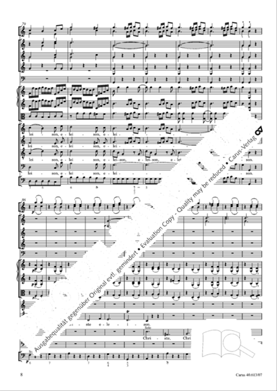 Mass in C (Missa in C) 4-Part scores gallery preview page 15