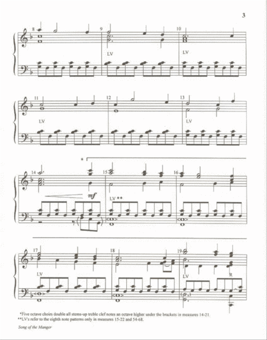 Song of the Manger Song of the Manger 5-Octaves scores gallery preview page 10