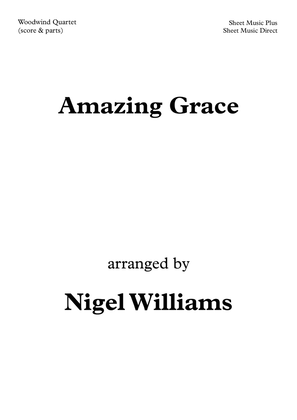 Book cover for Amazing Grace, for Woodwind Quartet