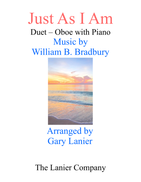 Gary Lanier: JUST AS I AM (Duet – Oboe & Piano with Parts) image number null