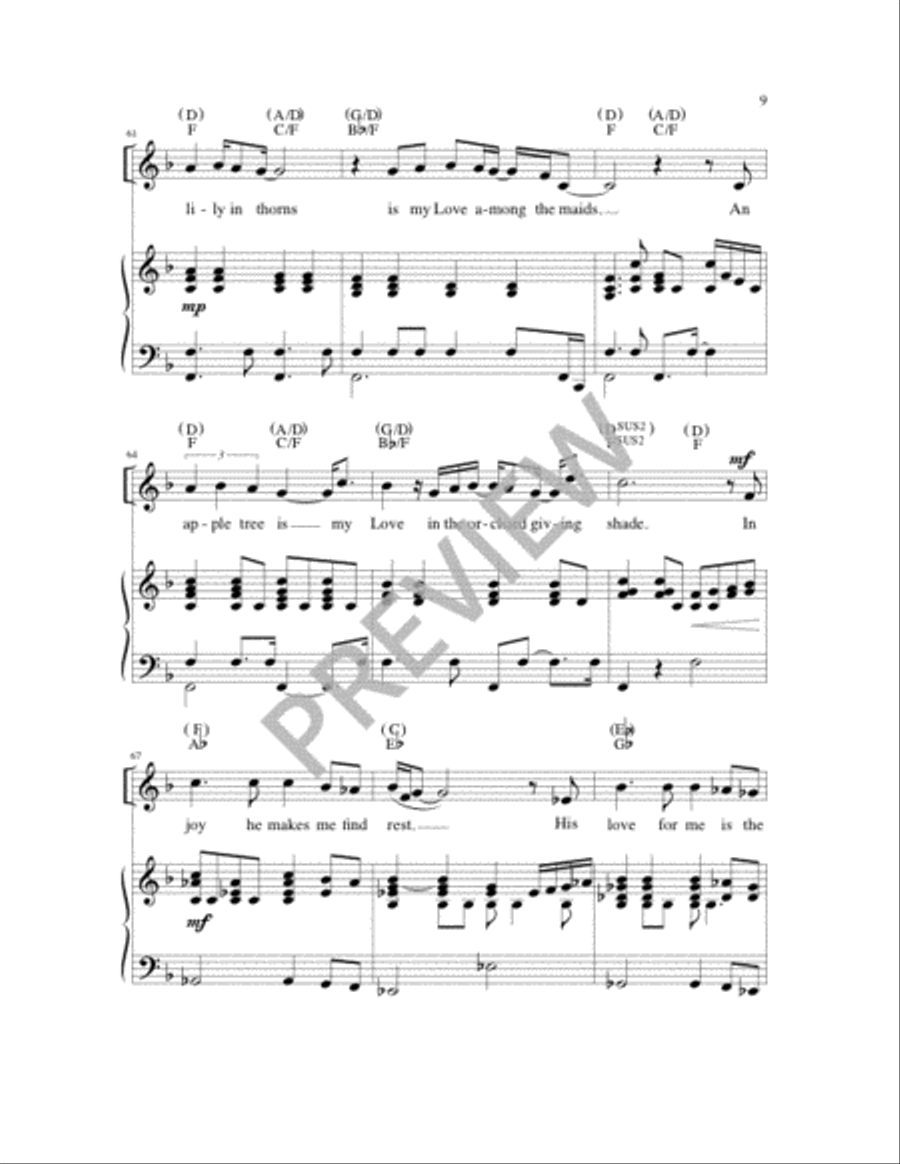 The Fire of Love The Fire of Love 4-Part scores gallery preview page 9