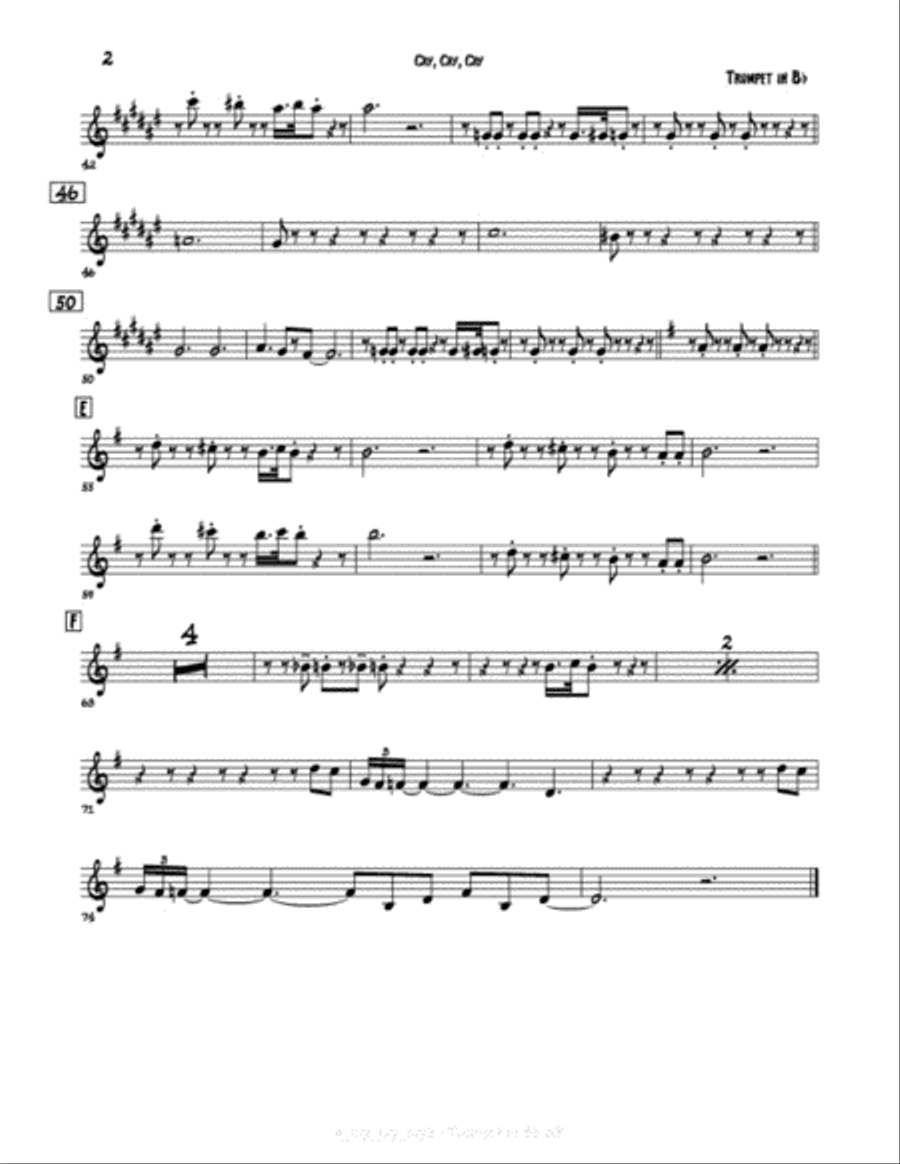 Cry, Cry, Cry Small Ensemble scores gallery preview page 4