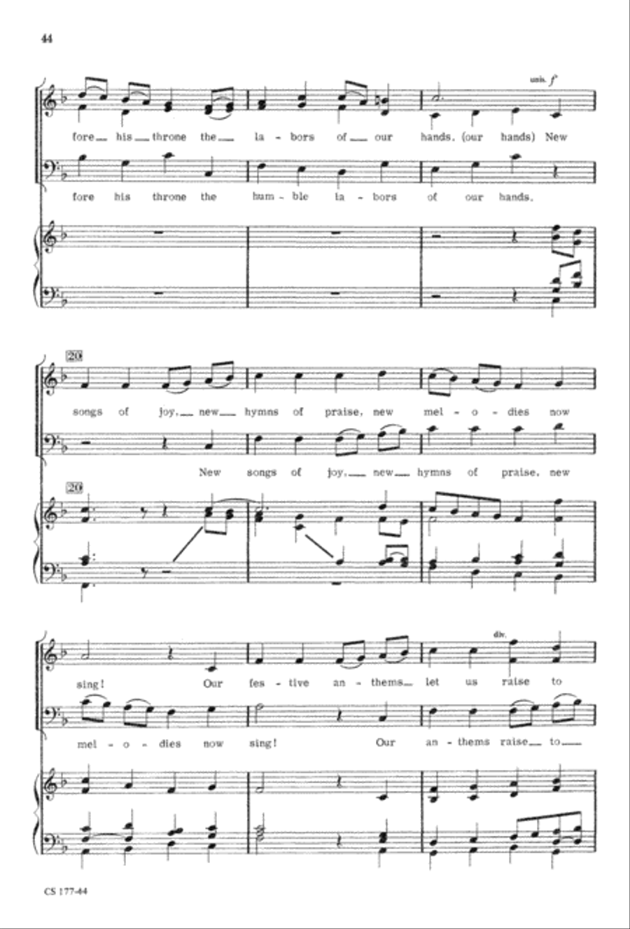 Foundation Anthems 3-Part scores gallery preview page 46