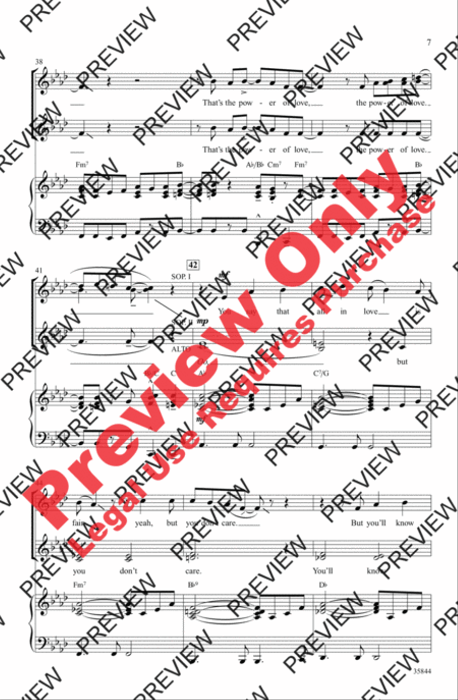 The Power of Love Women's Choir scores gallery preview page 7