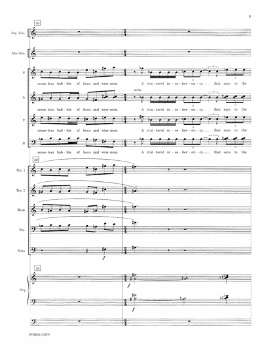 Transfiguration: An Ecumenical Mass - Full Score Divisi scores gallery preview page 12