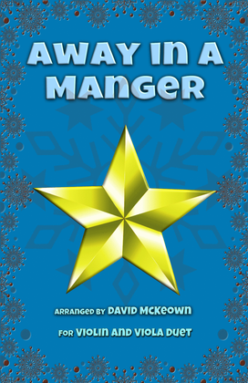 Book cover for Away in a Manger, Jazz Style, for Violin and Viola Duet