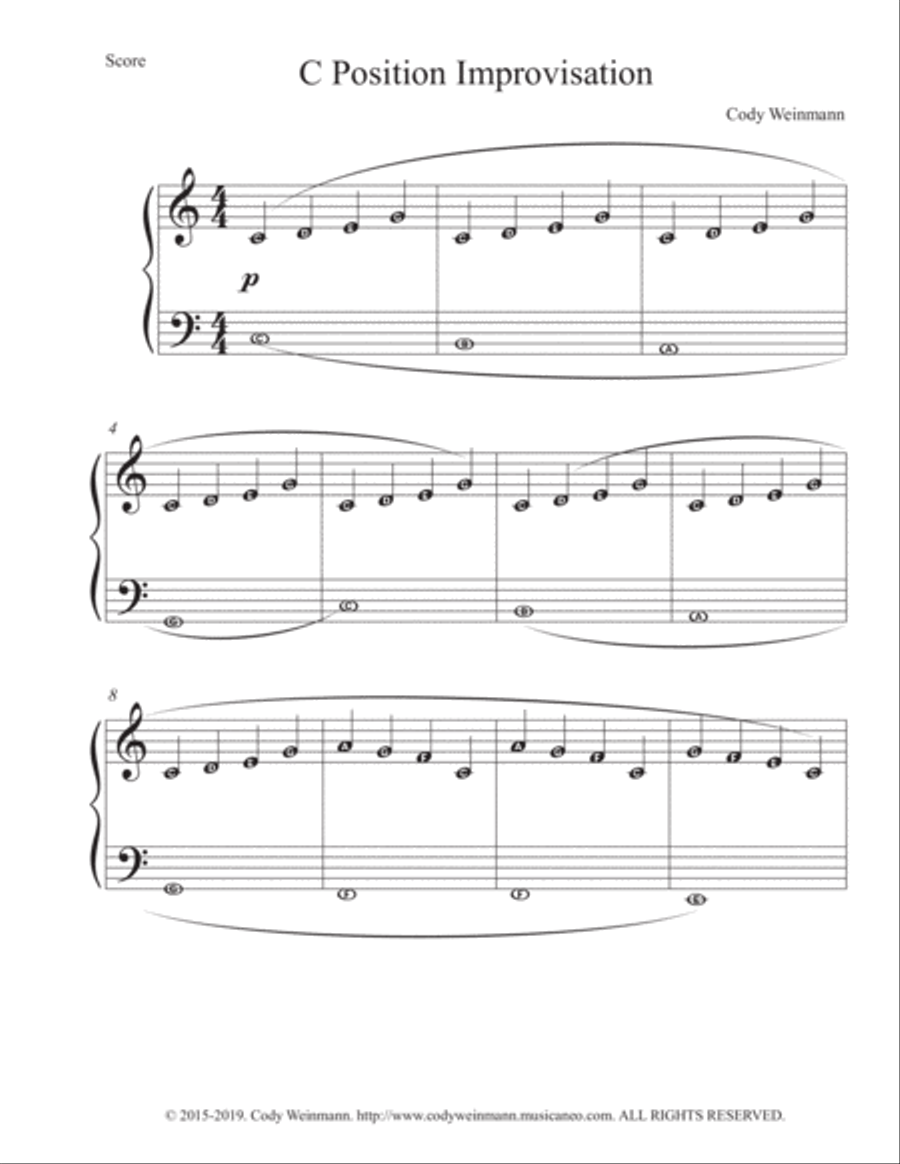 C Position Improvisation (With Alpha Note Names)