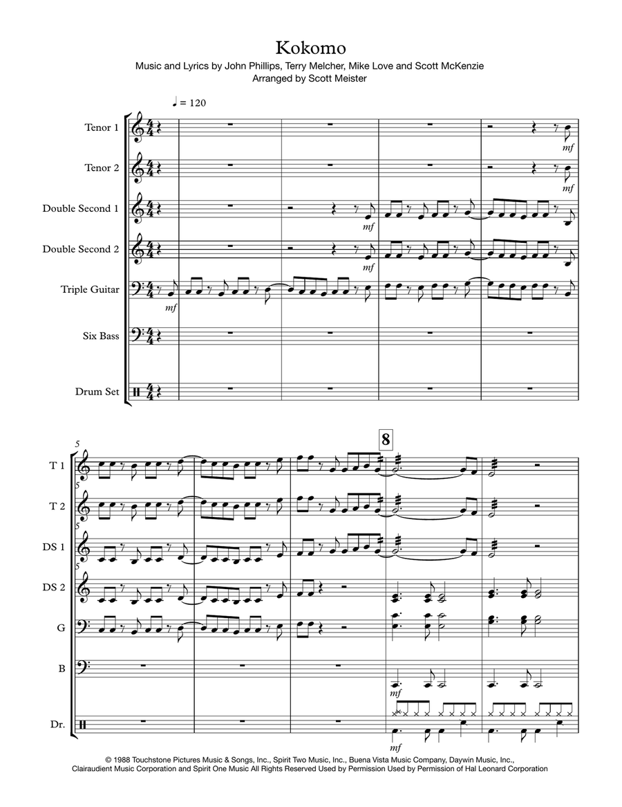 Kokomo Small Ensemble scores gallery preview page 1