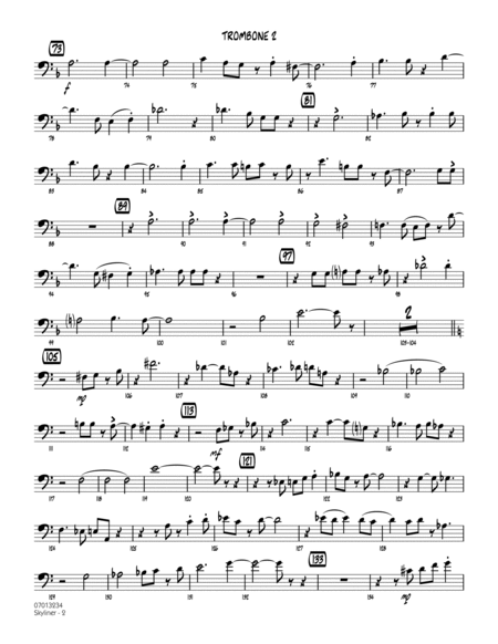 Skyliner (arr. Sammy Nestico) - Trombone 2