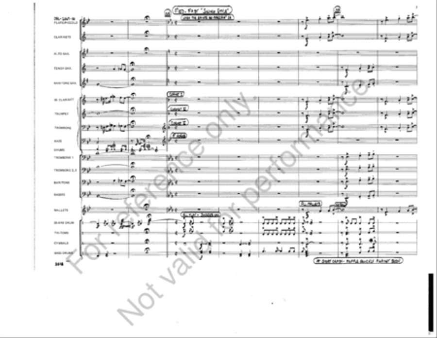 At A Dixieland Jazz Funeral Marching Band scores gallery preview page 7