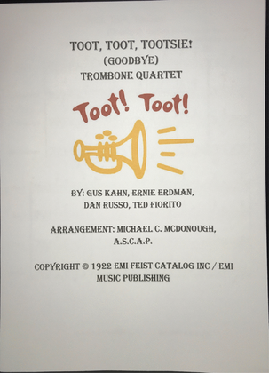 Book cover for Toot Toot Tootsie Goodbye