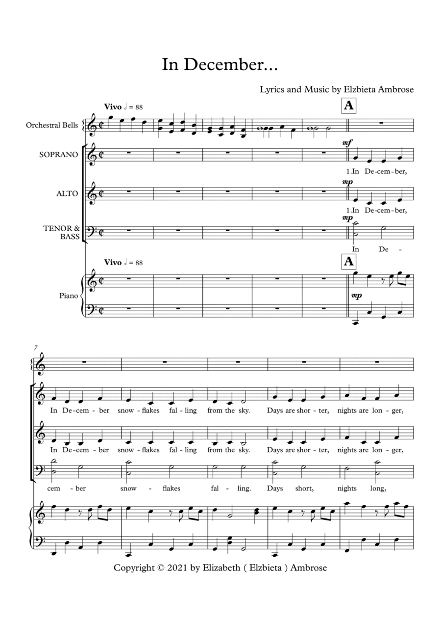 In December... 4-Part scores gallery preview page 1