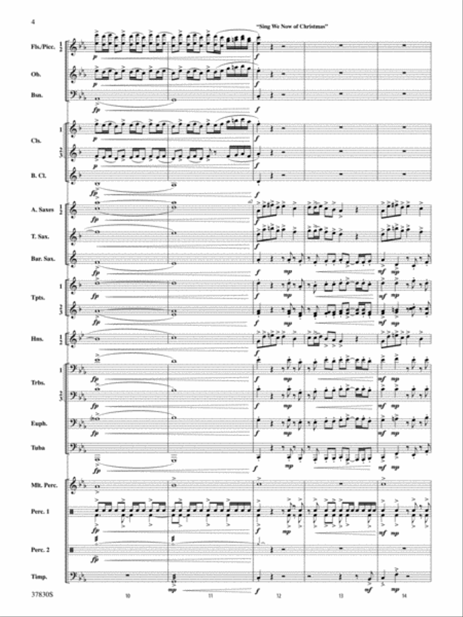 Yuletide Tapestry: Score Concert Band scores gallery preview page 4