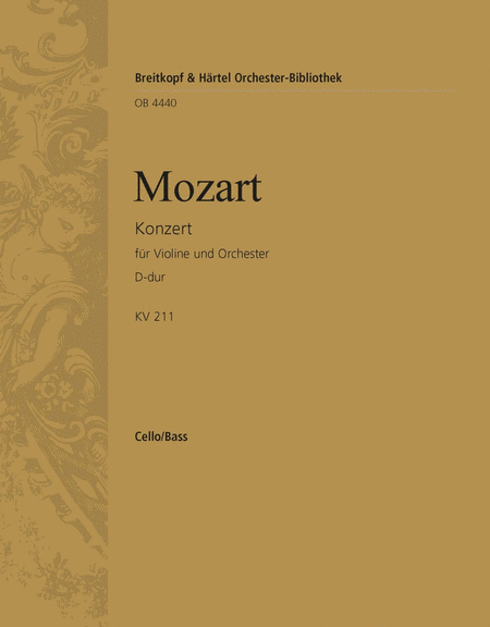 Violin Concerto [No. 2] in D major K. 211