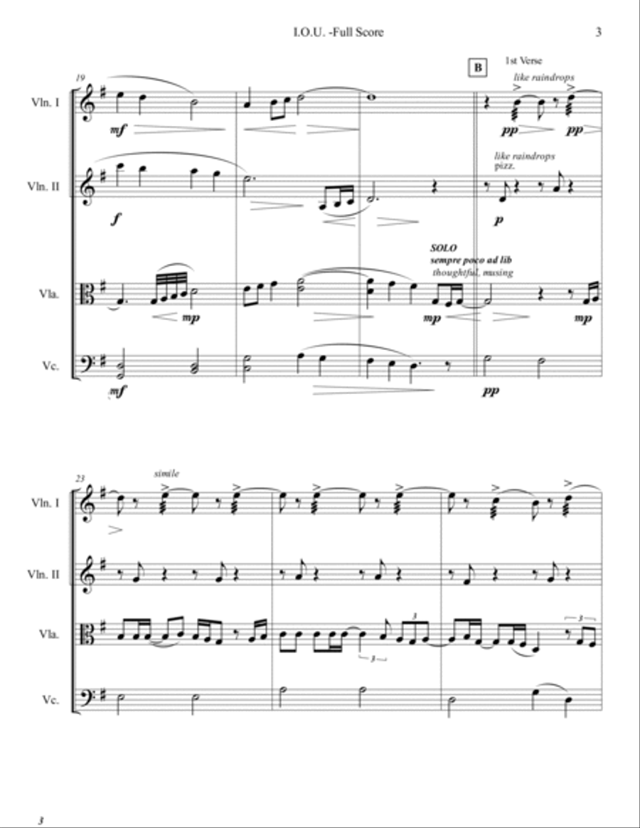 I.o.u. String Quartet scores gallery preview page 3