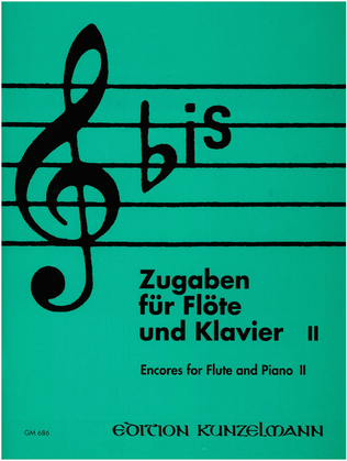 Book cover for BIS, Encores for flute and piano